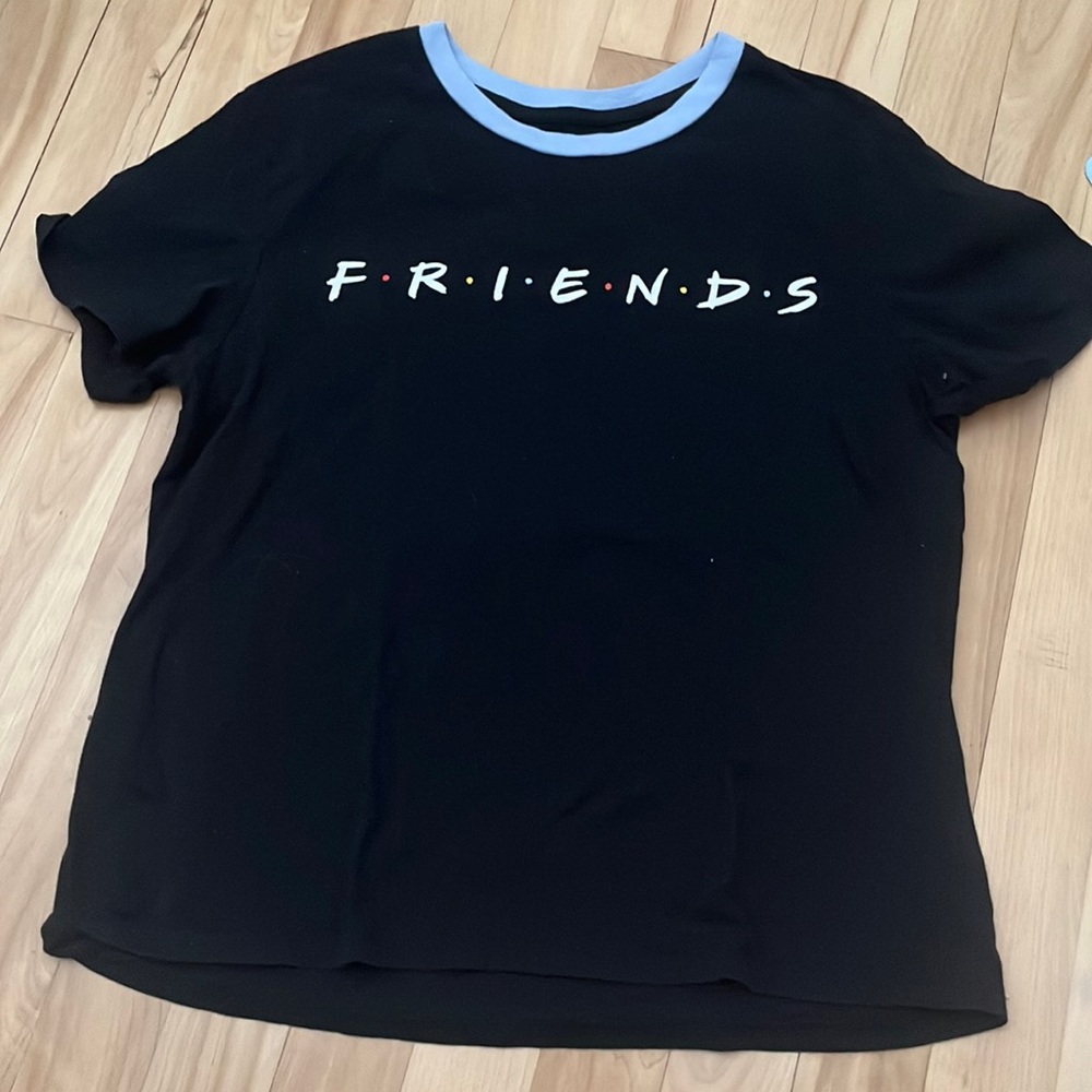 This is a black and blue friends  shirt
